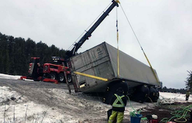 relevage de poids-lourds couchés